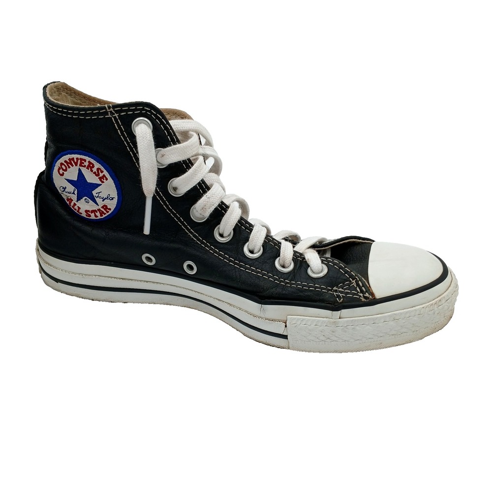 Converse Sneakers Chuck Taylor All Star High Top Mens‎ 6.5 Black Leather Shoes